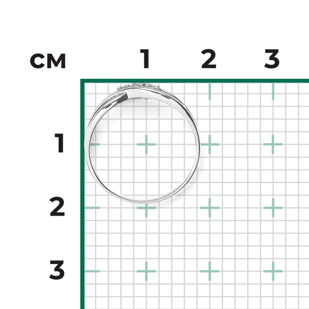 Кольцо из белого золота с бриллиантами 01-0830-00-101-1120-30