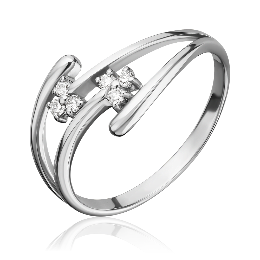Кольцо из белого золота с бриллиантами 01-0832-00-101-1120-30