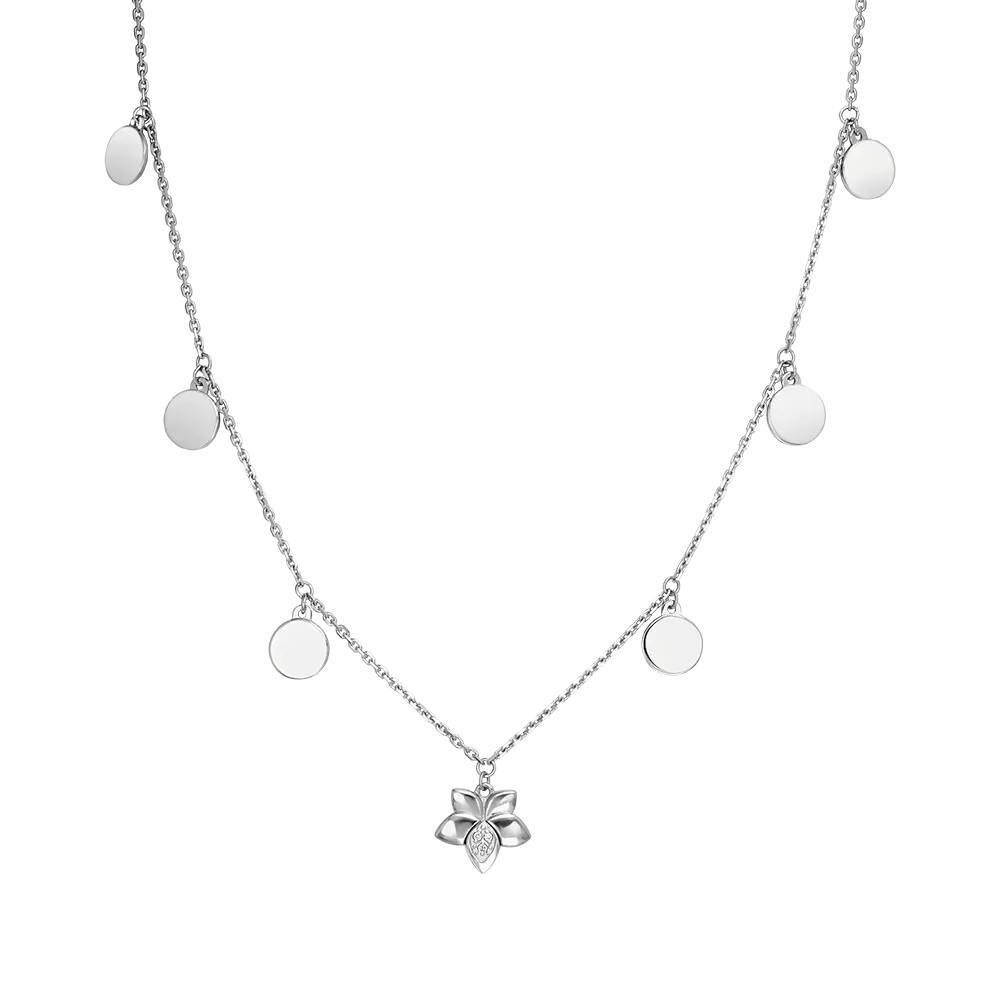 Колье из белого золота с бриллиантами 07-0252-00-101-1120