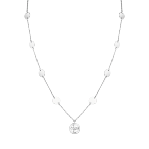 Колье из белого золота с бриллиантом 07-0251-00-101-1120