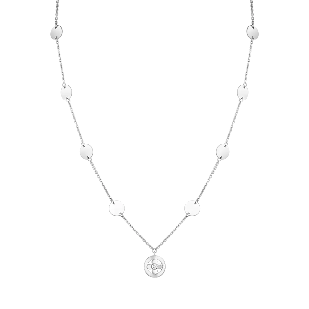 Колье из белого золота с бриллиантом 07-0251-00-101-1120