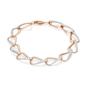 Браслет из красного золота с фианитами 05-0387-00-401-1110-24