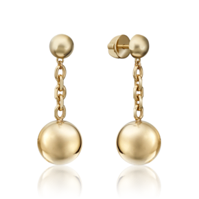 Серьги-пусеты из лимонного золота 02-4445-00-000-1130-64