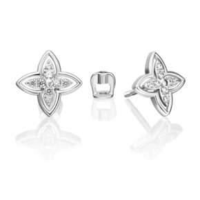 Серьги-пусеты из серебра с фианитами 02-5512-00-401-0200