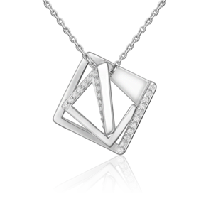 Подвеска из серебра с фианитами 03-3429-00-401-0200