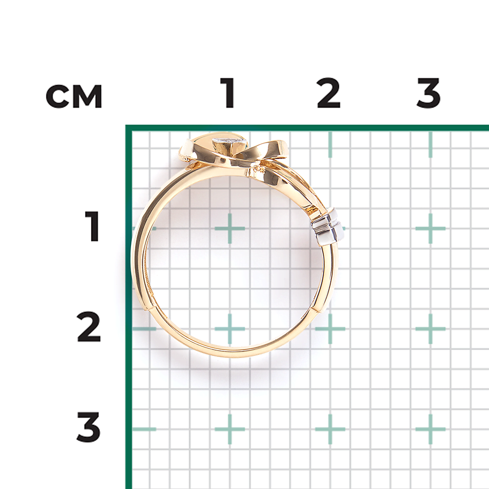 Кольцо из комбинированного золота с бриллиантами 01-5608-00-101-1121