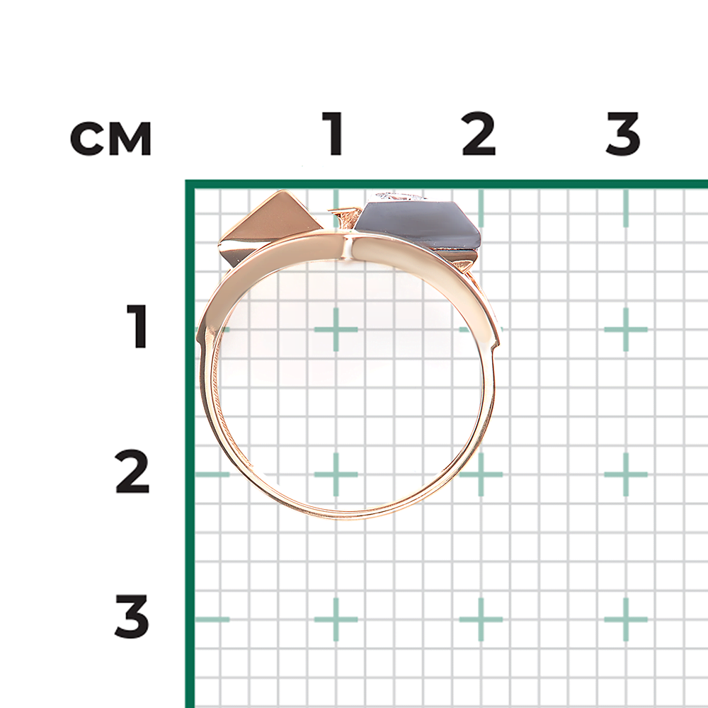 Кольцо из комбинированного золота с натуральным топазом white 01-5622-00-201-1111