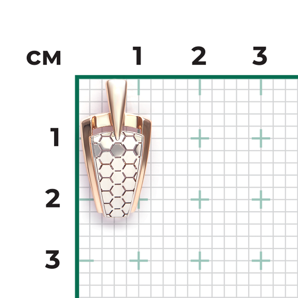 Подвеска из комбинированного золота 03-3475-00-000-1111
