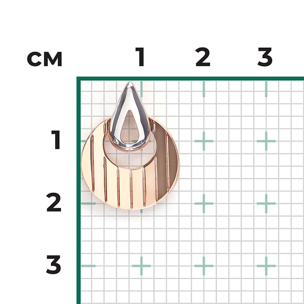 Подвеска из комбинированного золота 03-3532-00-000-1111