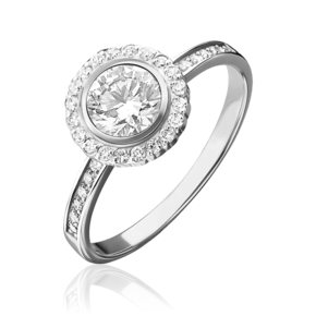 Кольцо из серебра с фианитами 01-1279-00-401-0200