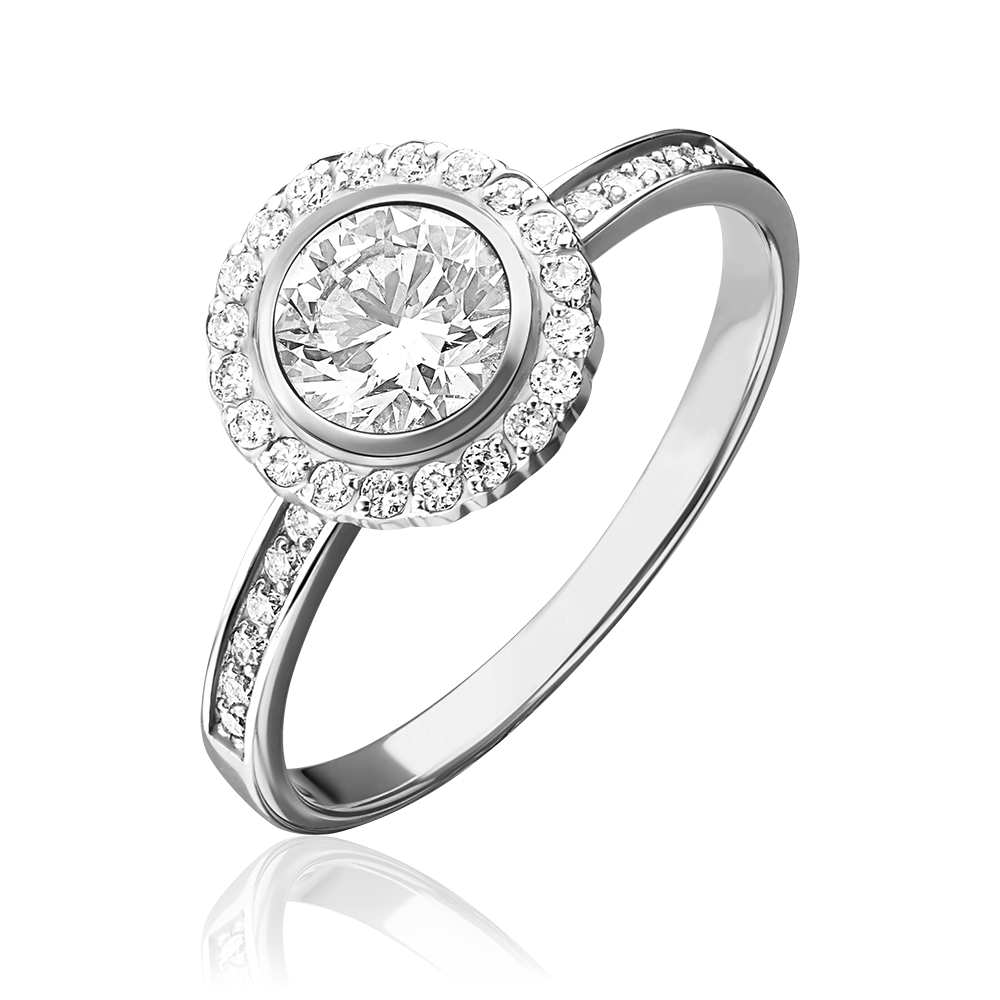 Кольцо из серебра с фианитами 01-1279-00-401-0200