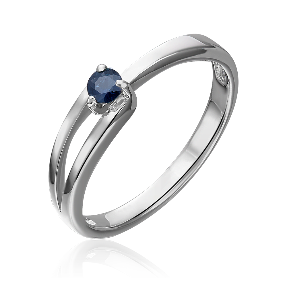 Кольцо из белого золота с сапфиром 01-0442-00-102-1120-30
