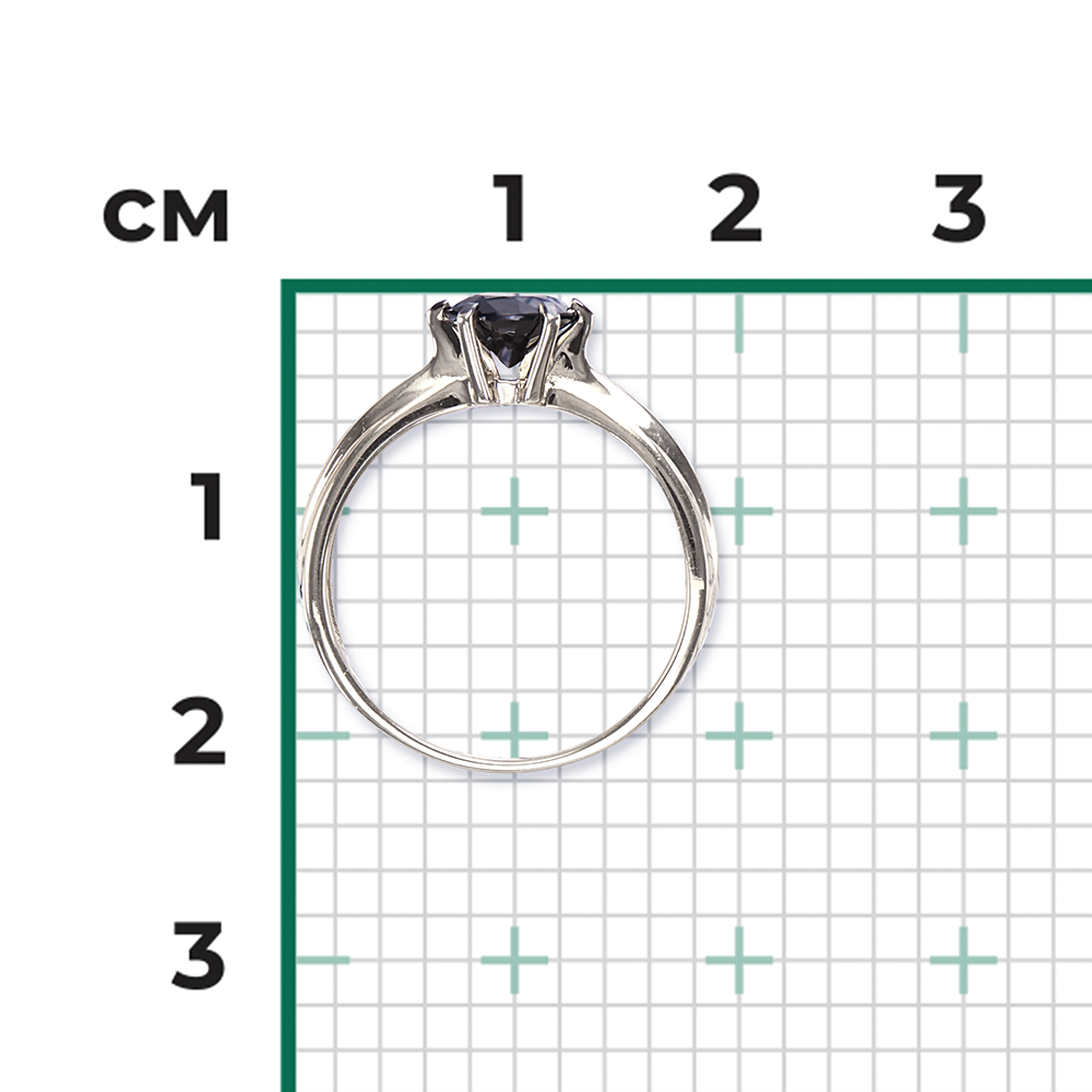 Кольцо из белого золота с сапфиром 01-0530-00-102-1120-30