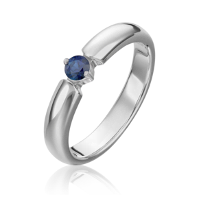 Кольцо из белого золота с сапфиром 01-0858-00-102-1120-30