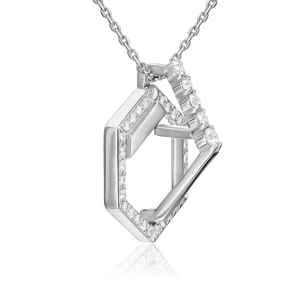 Подвеска из серебра с фианитами 03-3425-00-401-0200