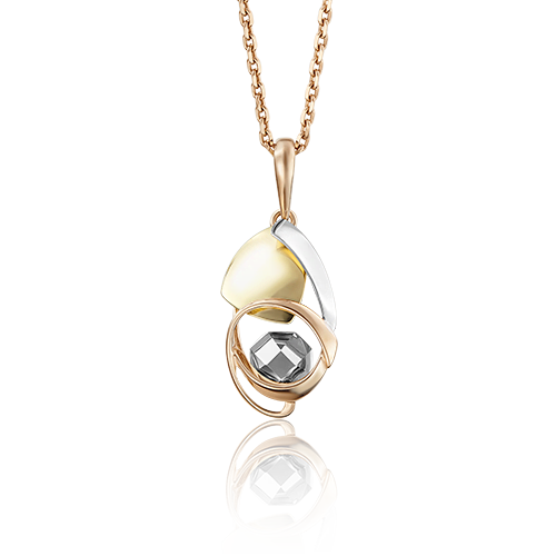 Подвеска из комбинированного золота 03-2733-00-000-1140-04