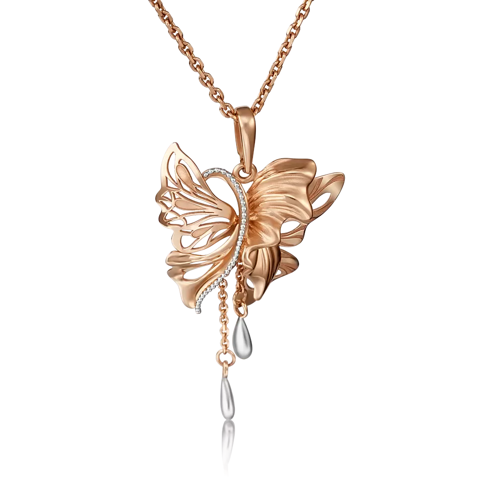 Подвеска «Парящая фантазия» из комбинированного золота 03-2899-00-000-1111-48