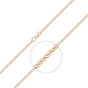 Браслет из красного золота с алмазной гранью (плетение «Двойной ромб») 22-0303-030-1110-17