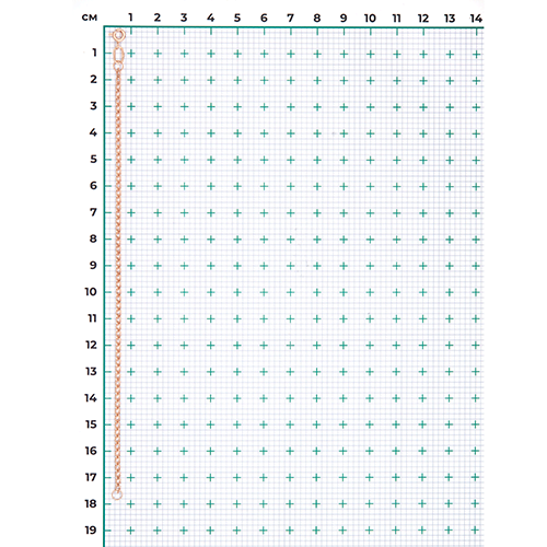Браслет из красного золота с алмазной гранью (плетение «Двойной ромб») 22-0303-040-1110-17