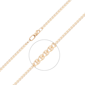 Браслет из красного золота с алмазной гранью (плетение «Лав») 22-0403-040-1110-17