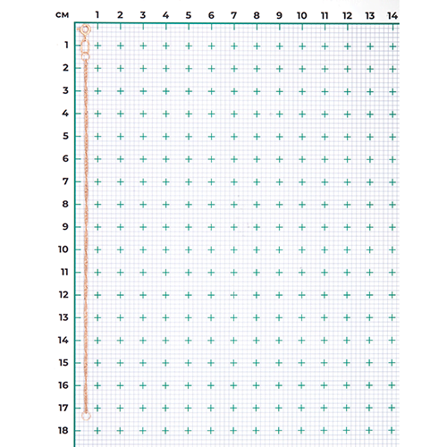 Браслет из красного золота с алмазной гранью (плетение «Сингапур») 22-0703-030-1110-17