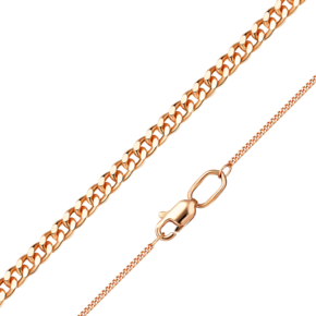 Цепь из красного золота с алмазной гранью (плетение «Панцирное») 21-0103-030-1110-17