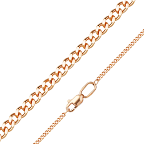 Цепь из красного золота с алмазной гранью (плетение «Панцирное») 21-0103-040-1110-17