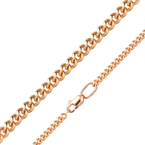 Цепь из красного золота с алмазной гранью (плетение «Панцирное») 21-0103-080-1110-17