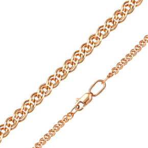 Цепь из красного золота с алмазной гранью (плетение «Нонна») 21-0503-040-1110-17