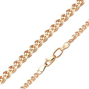 Цепь из красного золота с алмазной гранью (плетение «Нонна») 21-0503-050-1110-17