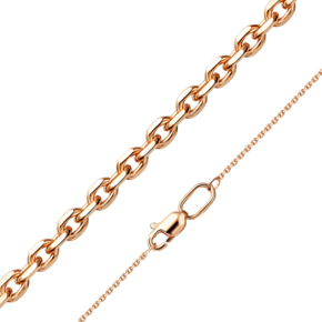 Цепь из красного золота с алмазной гранью (плетение «Якорное») 21-0803-030-1110-17