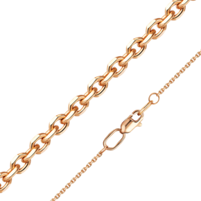 Цепь из красного золота с алмазной гранью (плетение «Якорное») 21-0803-040-1110-17