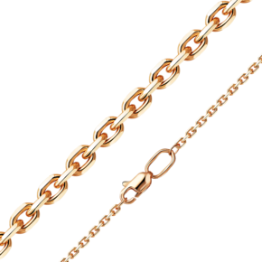 Цепь из красного золота с алмазной гранью (плетение «Якорное») 21-0803-060-1110-17