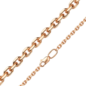 Цепь из красного золота с алмазной гранью (плетение «Якорное») 21-0803-080-1110-17