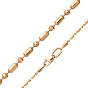 Цепь из красного золота с алмазной гранью (плетение «Шарики») 21-1405-150-1110-17