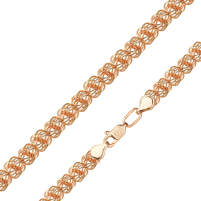 Цепь из красного золота (плетение «Роза») 21-2901-050-1110-19