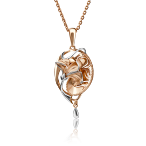 Подвеска «Первоцвет» из комбинированного золота 03-2892-00-000-1111-48