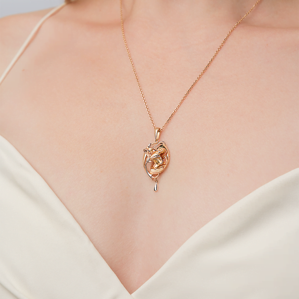 Подвеска «Первоцвет» из комбинированного золота 03-2892-00-000-1111-48