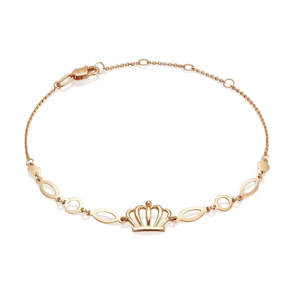 Браслет «Корона» из красного золота 05-0871-00-000-1110