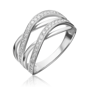Кольцо из белого золота с бриллиантами 01-1360-00-101-1120-30