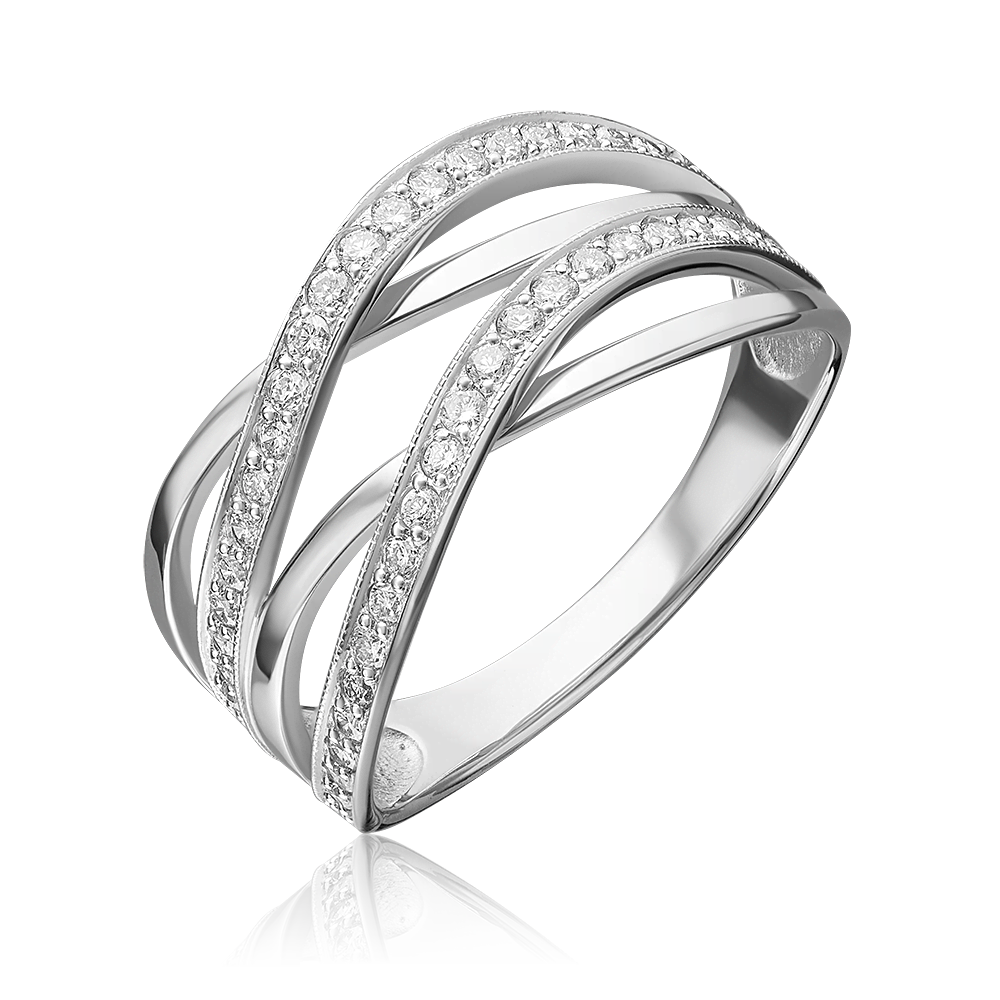 Кольцо из белого золота с бриллиантами 01-1360-00-101-1120-30