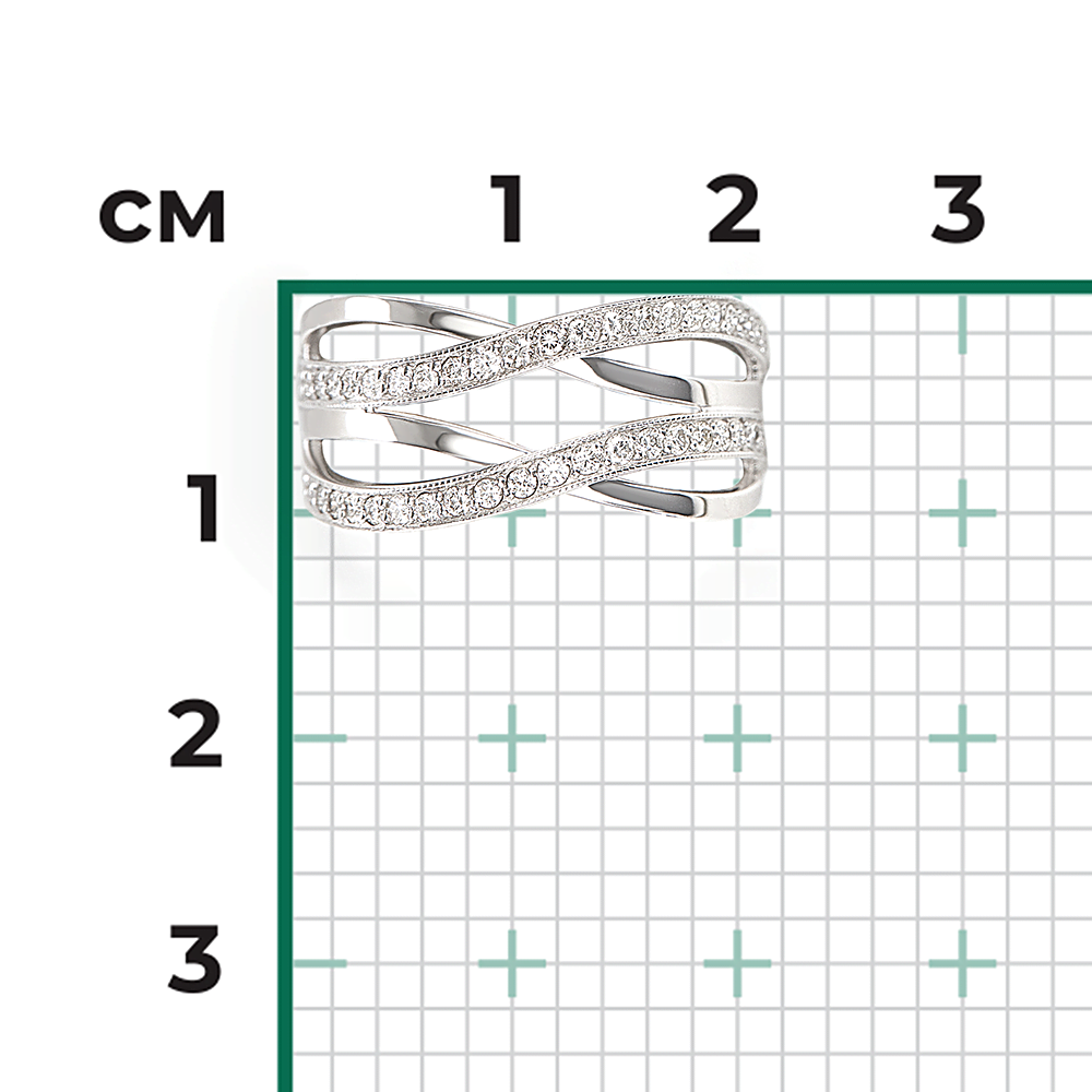 Кольцо из белого золота с бриллиантами 01-1360-00-101-1120-30