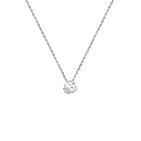 Колье из белого золота с фианитом 07-0133-00-401-1120-03