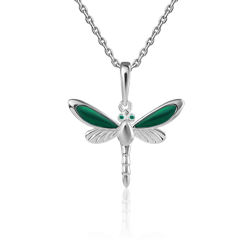 Подвеска «Стрекоза» из серебра с эмалью 03-3205-03-000-0200-71