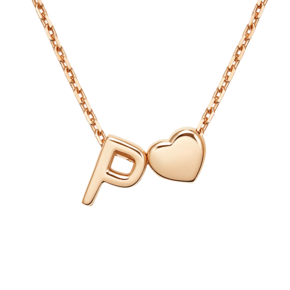 Колье «Буква Р» из красного золота 07-0279-Р-000-1110