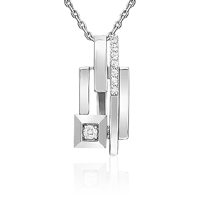 Подвеска из белого золота с натуральными топазами white 03-3378-00-201-1120