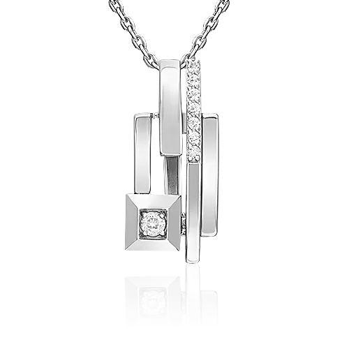 Подвеска из белого золота с натуральными топазами white 03-3378-00-201-1120