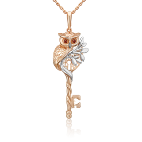 Подвеска «Секрет мудрости» из комбинированного золота 03-3513-00-000-1111