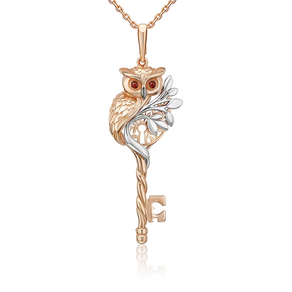 Подвеска «Секрет мудрости» из комбинированного золота 03-3513-00-000-1111