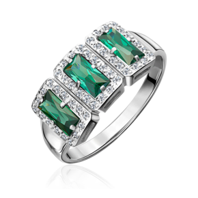 Кольцо из серебра с фианитами 01-3213-00-404-0200